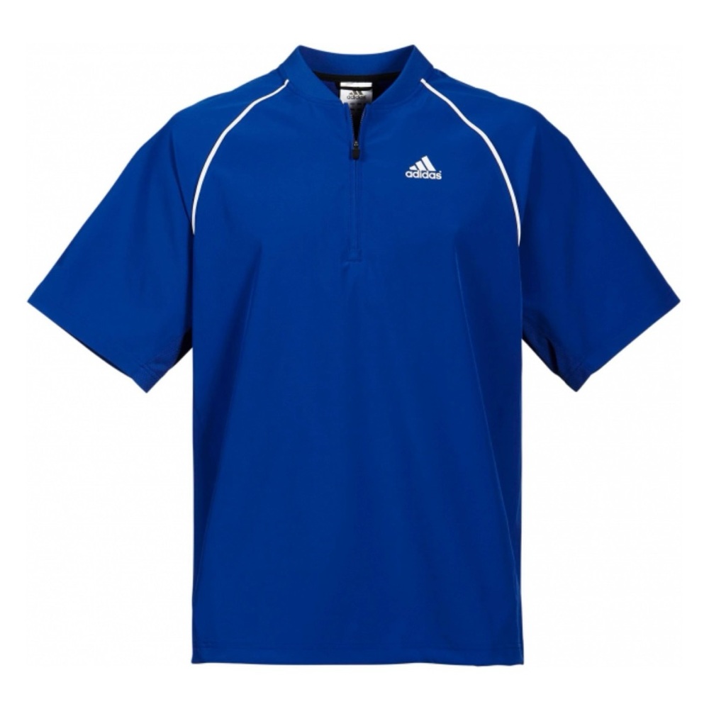 NWT! Adidas Men's Triple Stripe Short Sleeve Batting Baseball Jacket Small